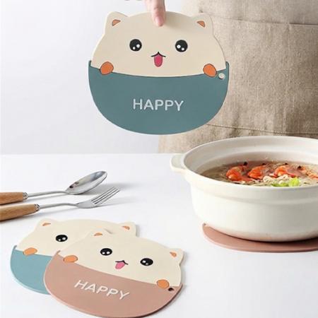 영광군 판촉물 로페리아 귀여운 캐릭터 PVC 냄비 받침