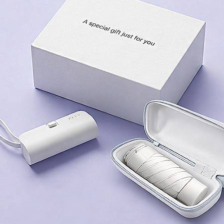 팝폰 우산 양산 도킹형 보조배터리 패키지 세트